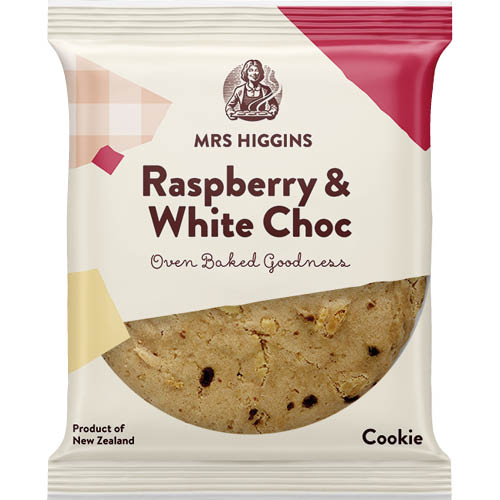 Higgins Raspberry & White Choc Cookie 9 x 85g