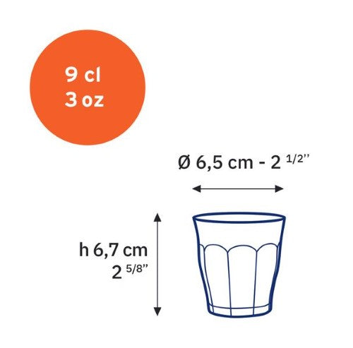 Duralex Picardie Tumbler 90ml  - Set 4