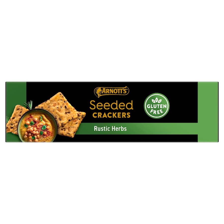 Arnott's Gold Seeded Crackers Rustic Herbs Gluten Free - 100g