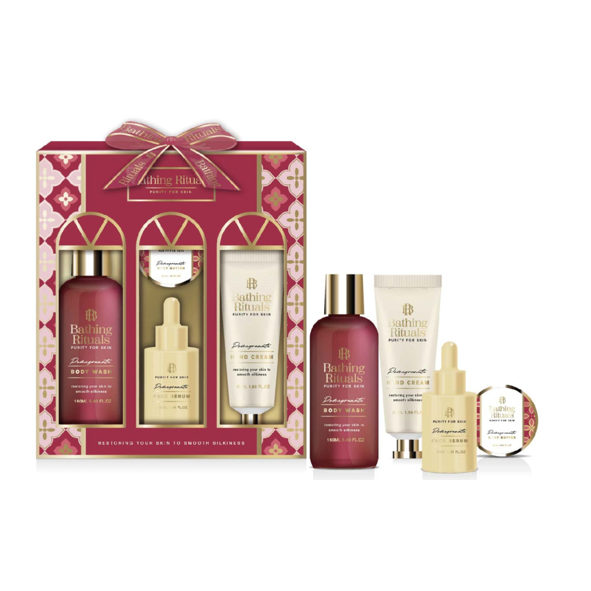 Pomegranate Skincare & Bath Gift Set 4pc