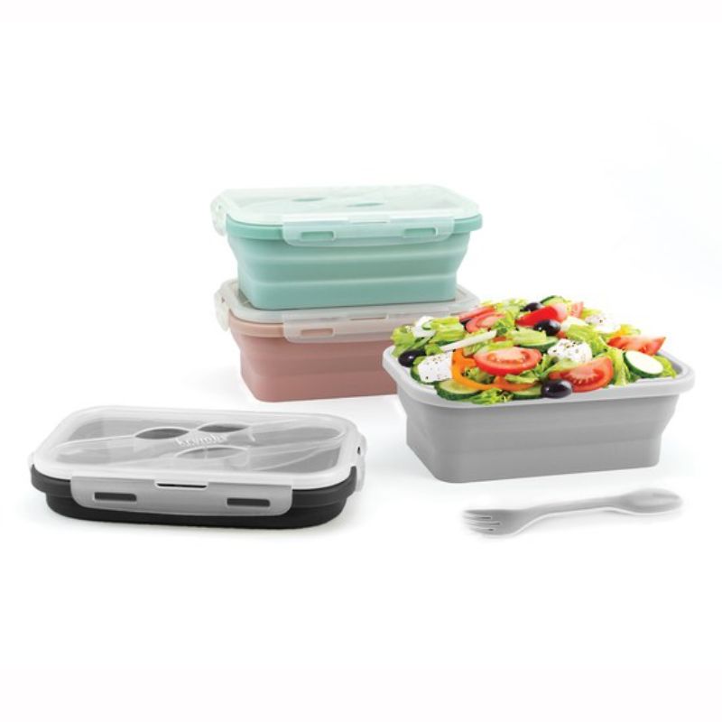 Essentials Collapsible Lunch Container Display - 12pcs