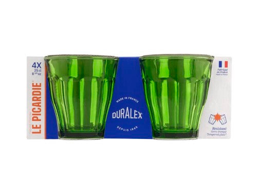 Duralex Picardie Tumbler Green 250ml - Set 4