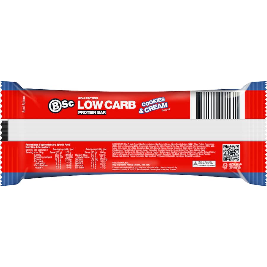 Bsc Low Carb Protein Bar Cookies & Cream 60g