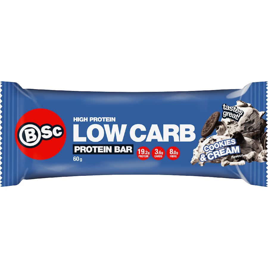 Bsc Low Carb Protein Bar Cookies & Cream 60g
