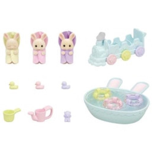 Sylvanian Families Triplets Baby Bathtime Set