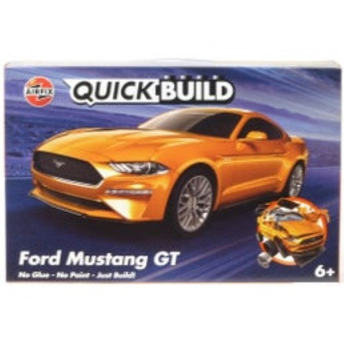 Airfix Quick Build Ford Mustang GT model kit for kids, featuring snap-together construction and no paint or glue needed.