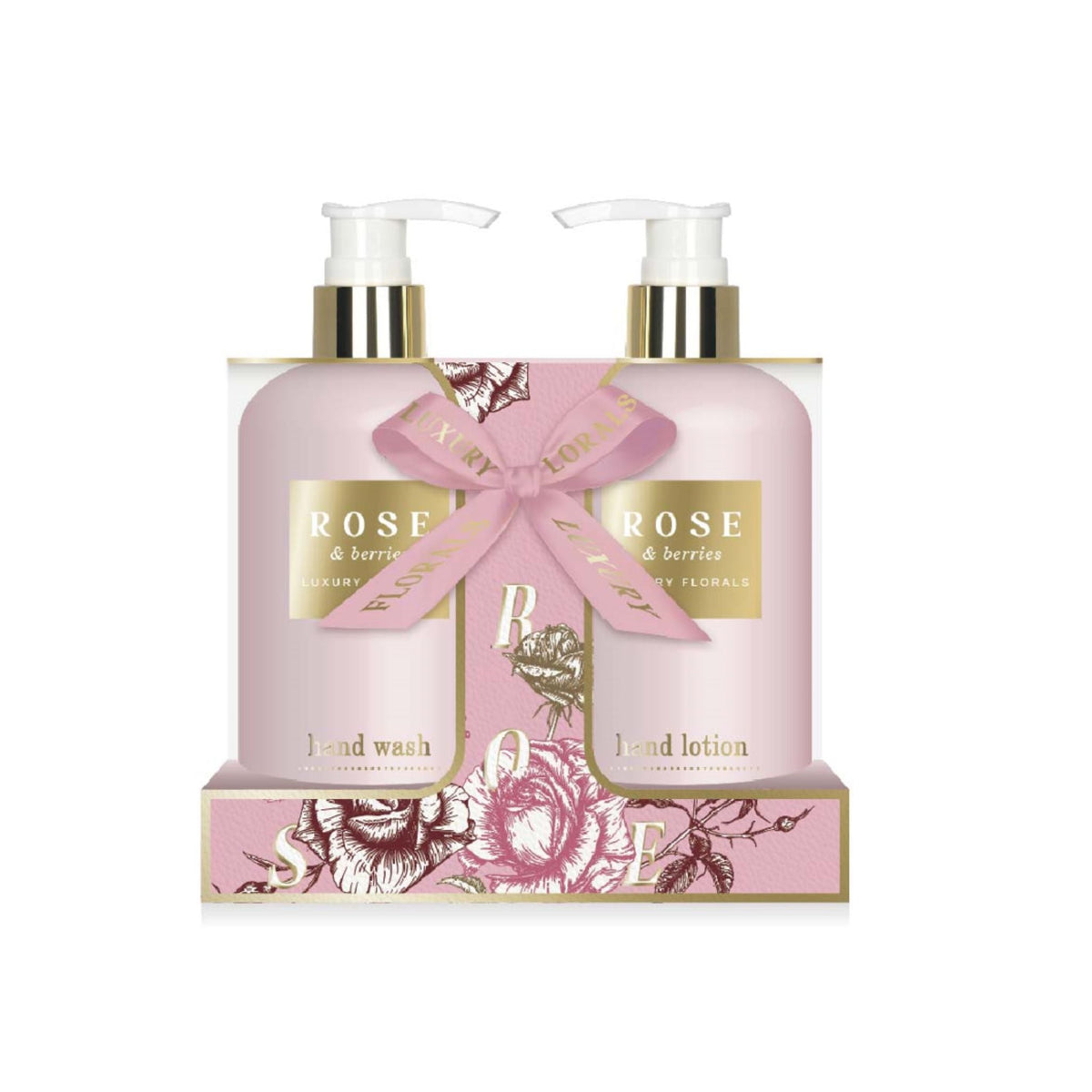 Rose & Berries Hand Wash & Lotion Gift Set 2pc