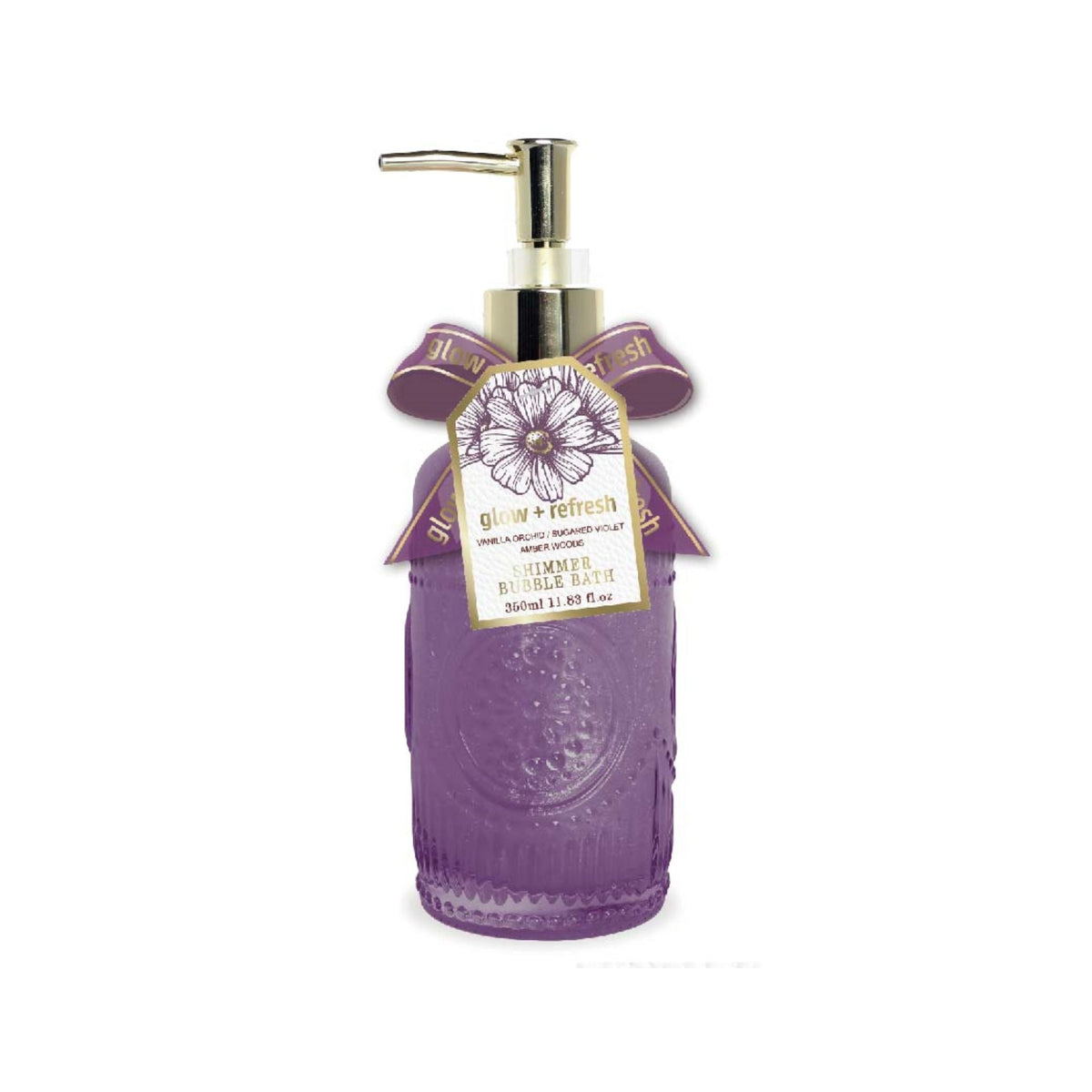 Sugared Violet & Vanilla Shimmer Bubble Bath 350ml