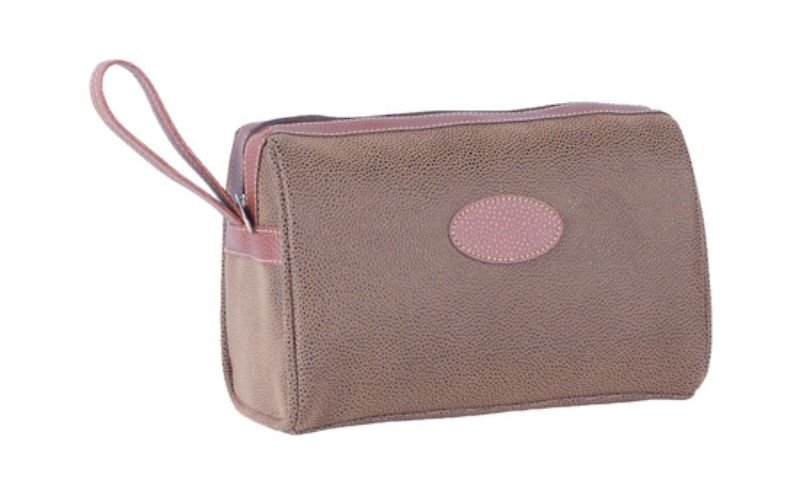 Men's Toilet Bag - Brown