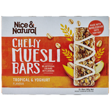 Nice & Natural Tropical & Yoghurt Flavour Chewy Muesli Bars 6 x 30g