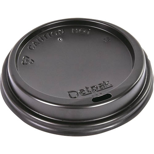 Smooth Black Hot Cup/Lid - Detpak - 16oz 100 Pack