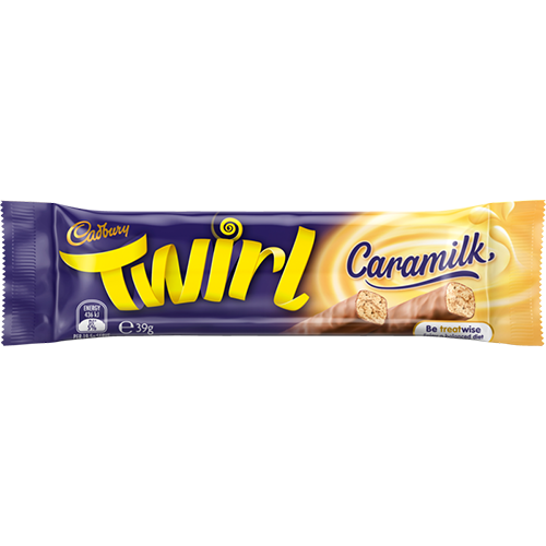 Cadbury Twirl Caramilk Chocolate Bar 42 x 39g