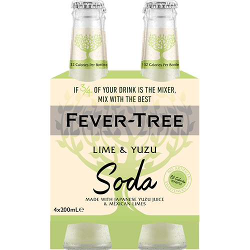 Lime & Yuzu Soda Fever-Tree 4 x 200ml