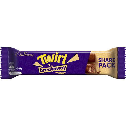 Cadbury Twirl Breakaway Chocolate Bar 40 x 58g