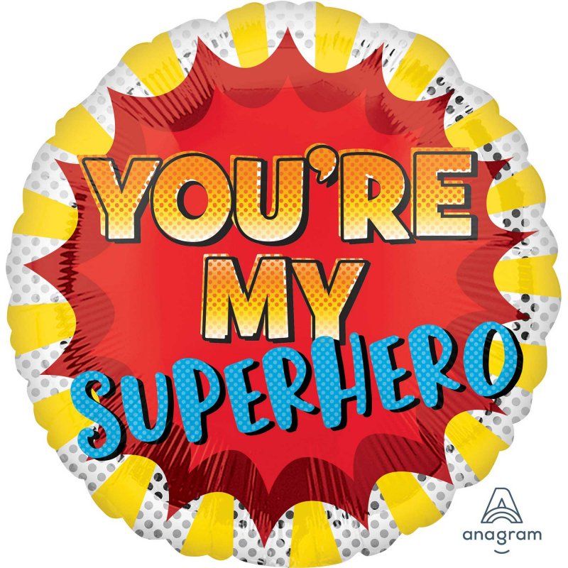 Foil Balloon - 45cm Standard Hx You're My Superhero