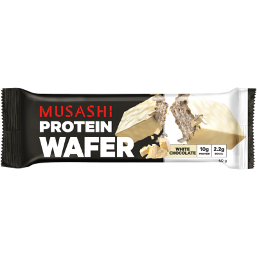 Musashi White Chocolate Protein Wafer Bar 12 x 40g