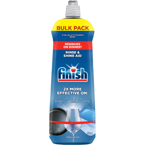 Dishwasher Rinse Aid - Finish Rinse & Shine - 800ml