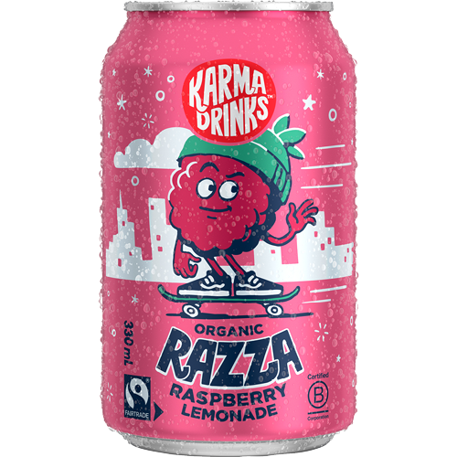 Karma Drinks Organic Razza Raspberry Lemonade Can 12 x 330ml