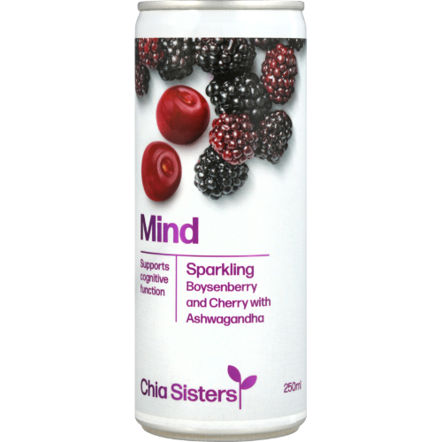 Chia Sisters Mind Boysenberry & Cherry Sparkling Drink 250ml