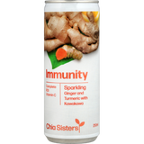 Chia Sisters Immunity Ginger & Turmeric Sparkling Drink 250ml