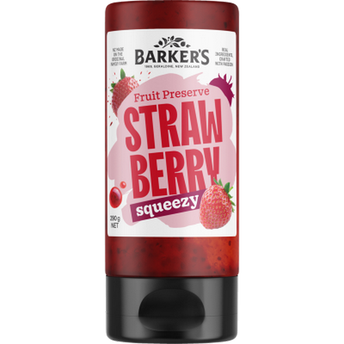 Strawberry Squeezy Fruit Preserve Barker’s 290g
