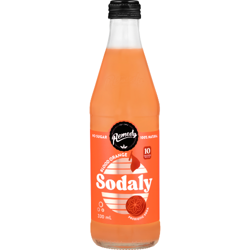 Remedy Sodaly Blood Orange Flavoured Drink 8 x 330ml