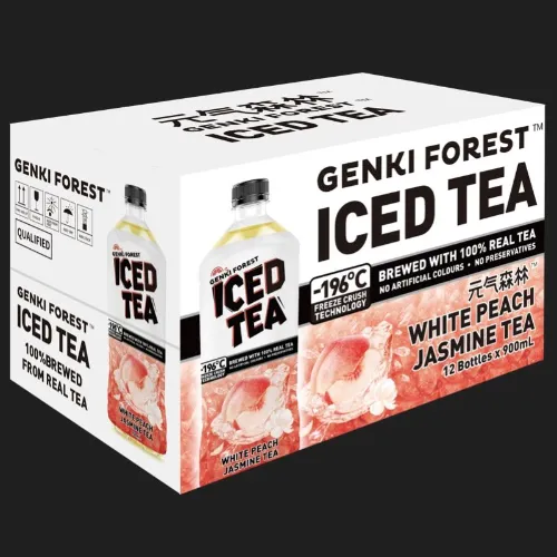 Genki Forest White Peach Jasmine Iced Tea 900ml