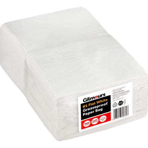 Greaseproof Bags #1 White Gilmours 170 x 140mm 1000 Pack
