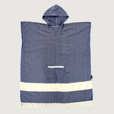 Moana Road - Turkish Towel Hoodie - Blue & White - 2 units