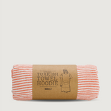 Moana Road - Turkish Towel Hoodie - Pink & Orange Striped - 2 units