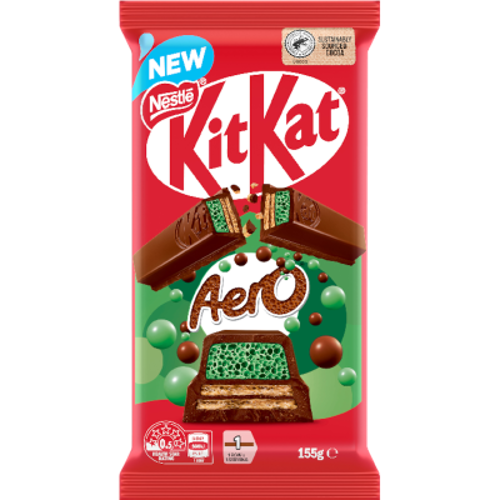Nestle Kit Kat Aero Mint Chocolate Block 155g