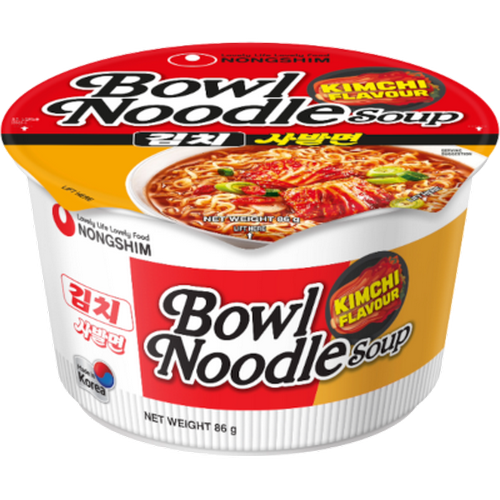 Nongshim Kimchi Flavour Bowl Noodle Soup 86g