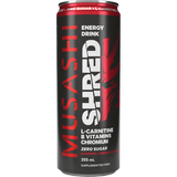 Musashi Raspberry Lemonade Shred Energy Drink 12 x 355ml