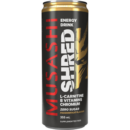 Musashi Passionfruit Shred Energy Drink 12 x 355ml