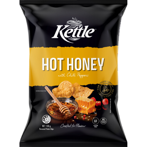 Hot Honey & Chilli Potato Chips Kettle Chip Company 150g