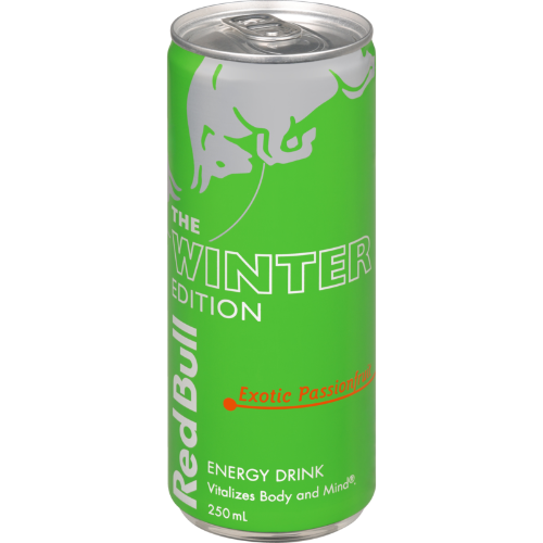 Red Bull Winter Edition Exotic Passionfruit Energy Drink 12 x 250ml