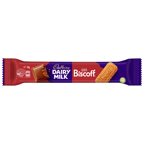 Cadbury Dairy Milk Biscoff Chocolate Bar 42 x 70g