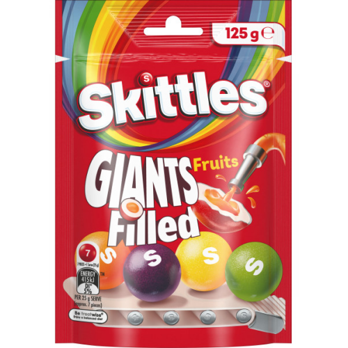Giants Filled Confectionery Skittles 125g