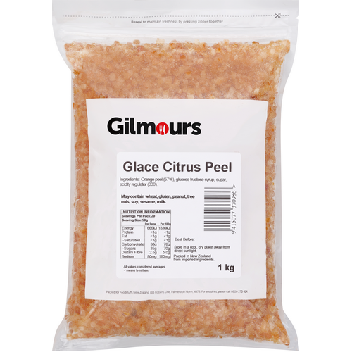 Glacé Citrus Peel for Baking - Gilmours - 1kg