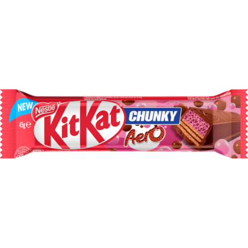 KitKat Chunky Aero Strawberry Chocolate Bars - Nestlé - 36 x 45g