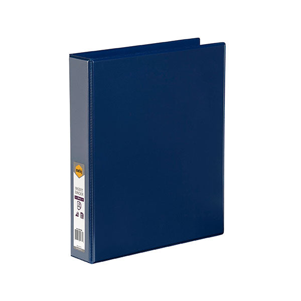 Marbig C/View Insert Binder A4: Durable 3-D ring binder with 38mm capacity, eco-friendly, customizable cover, and handy interior pocket.