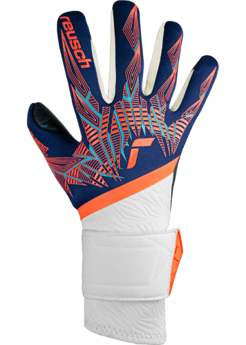 Gloves  - Reusch Pure Contact Fusion - Blue/Orange/Black - Size 11