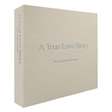 Elegant black cloth photo album for 160 photos, featuring slip-in pockets and embossed silver foil detailing.