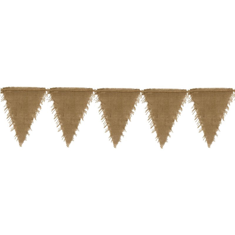 Kraft Burlap Flag Bunting