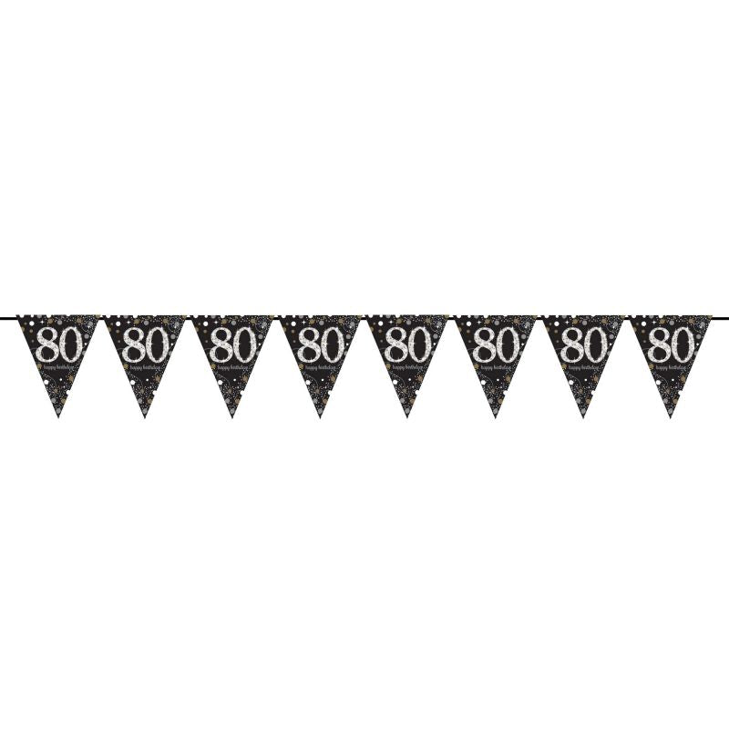 Sparkling Celebration 80 Prismatic Pennant Banner