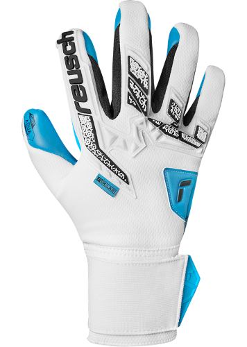 Gloves  - Attrakt Freegel Aqua - White/Black/Aqua Blue - Size 11