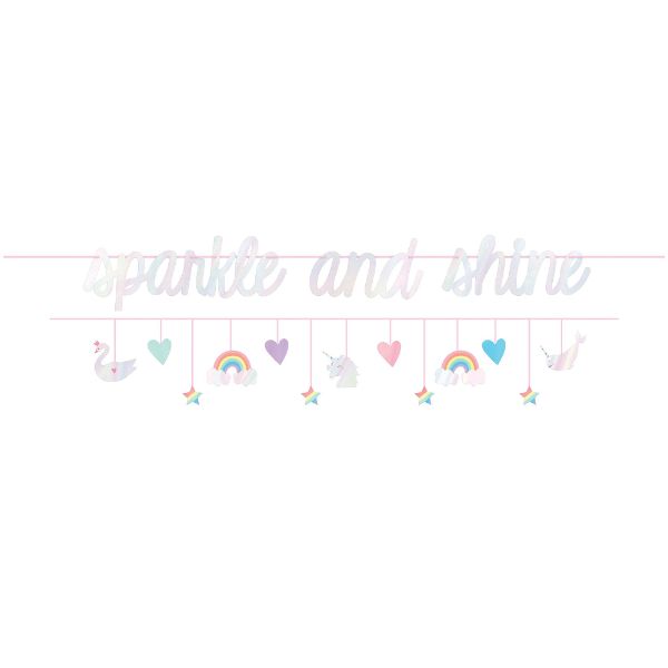 Magical Rainbow Birthday Banners Set - Pack of 2