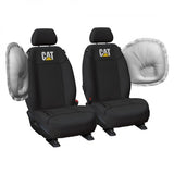 CANVAS FRONT SEAT COVER PAIR BLACK SIZE 30 BOX - CATERPILLAR