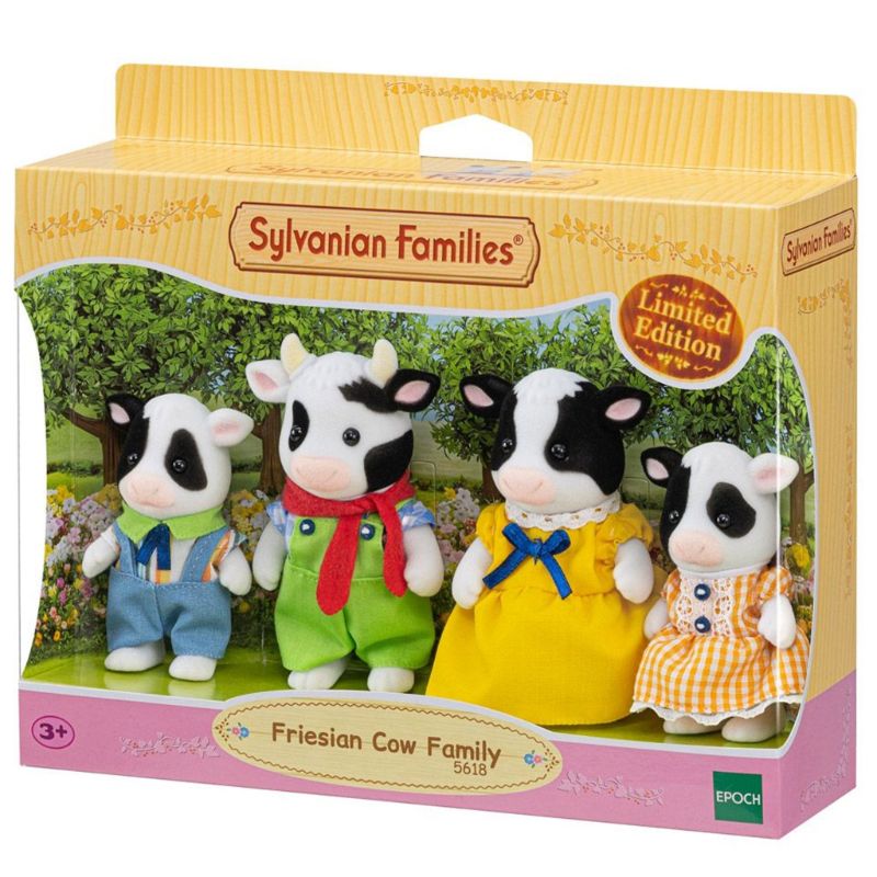Sylvanian Families Fresian Cow Family