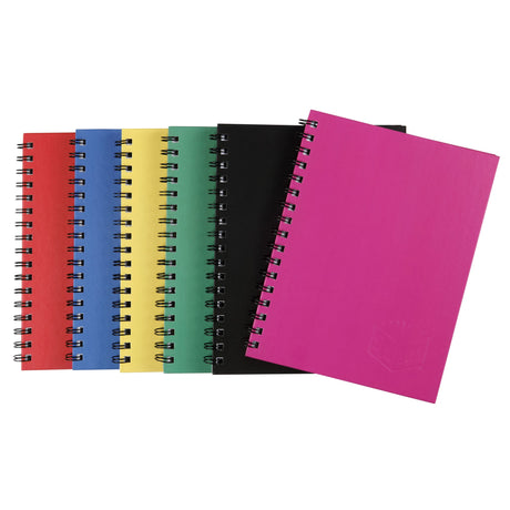 Durable SPIRAX 511 hard cover notebook with 200 pages, 7mm ruled lines, and twin wire binding for secure writing.